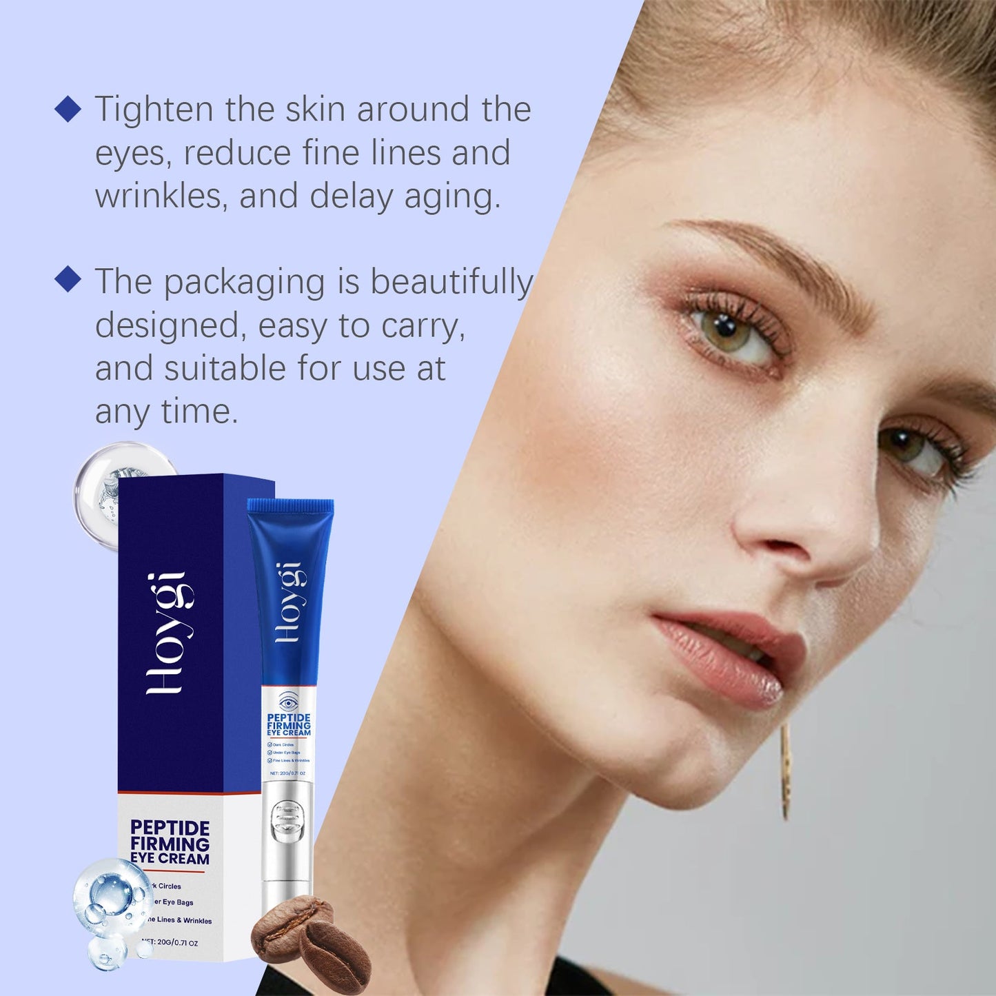 Electric Firming Eye Cream Lift Massage Firming Care Eye Skin Moisturizing And Nourishing Eye Cream - Korvel