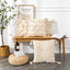 Tassels Cushion Cover 45x45cm Beige White Pillow Covers Decorative Pillow Case Square Home Boho Decor Macrame Pillowcase - Korvel
