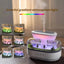 Raindrop - style aroma humidifier with lights, white noise, and essential oil diffusion for home. - Korvel