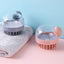 Hair Wash Comb Clear Brush Fluid Press Scalp Massage Bath Cleaning Shower Brush Home Shampoo Scrubber - Korvel
