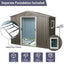 8ft x 6ft Outdoor Metal Storage Shed with Window Grey(W540S00016) - Korvel