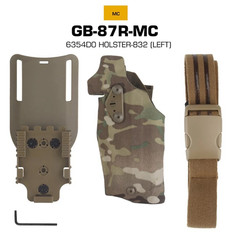 Holster tactique pour pistolet gauche 6354DO pour Glock 17