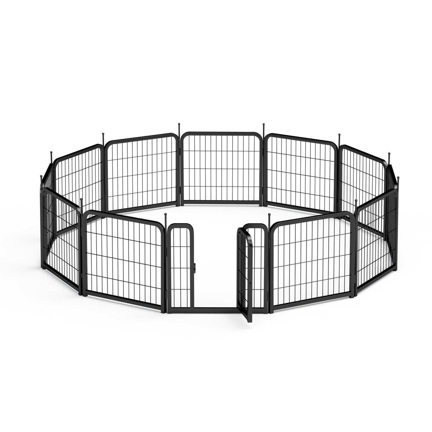 Parque para perros portátil de 12 piezas - Cerca interior/exterior de 24"