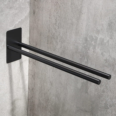 Self-Adhesive Stainless Steel Towel Holder - No Drilling Required