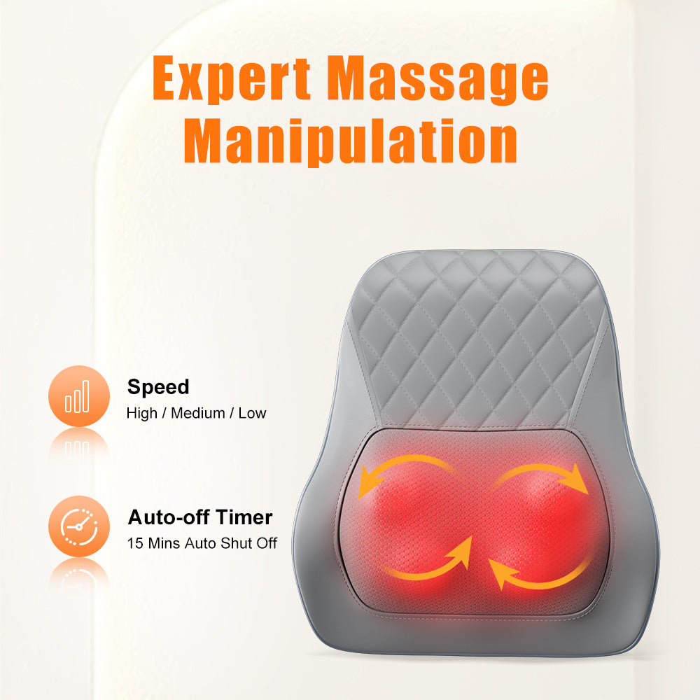 Home Use Multi-Function Massage Pillow for Neck, Shoulder, Waist, and Back with Electric Massager for Shoulder and Cervical Care - Korvel