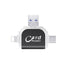 Plug and play for Apple and Android phones multifunctional card reader four in one multifunctional TF card SD card - Korvel