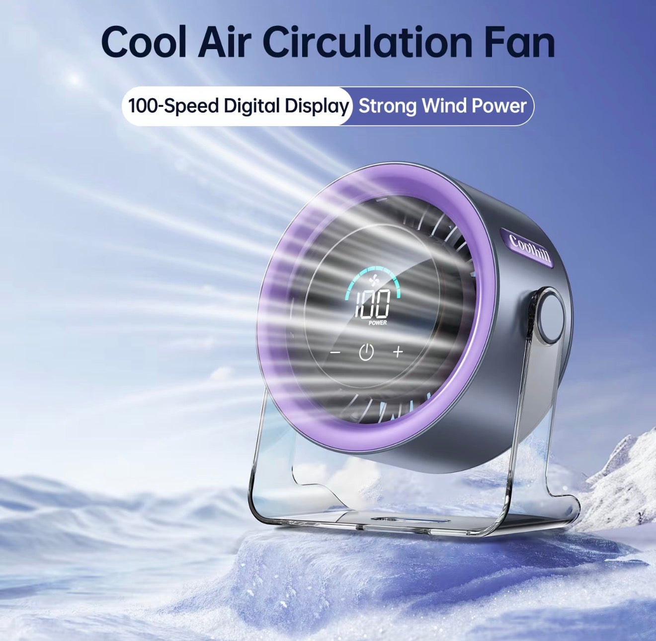 Ventilateur de bureau TurboCool - Performance de refroidissement silencieuse