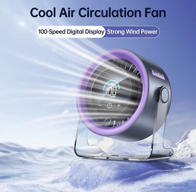 TurboCool Desk Fan - Whisper-Quiet Cooling Performance