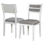 Ensemble de salle à manger TREXM Classic 6 pièces - Blanc et gris