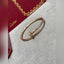 Bracelet à vis V-Gold en diamant pavé - Bracelet en acier titane élégant