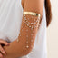 Western style beaded tassel arm chain jewelry Bohemian love arm bracelet for women - Korvel