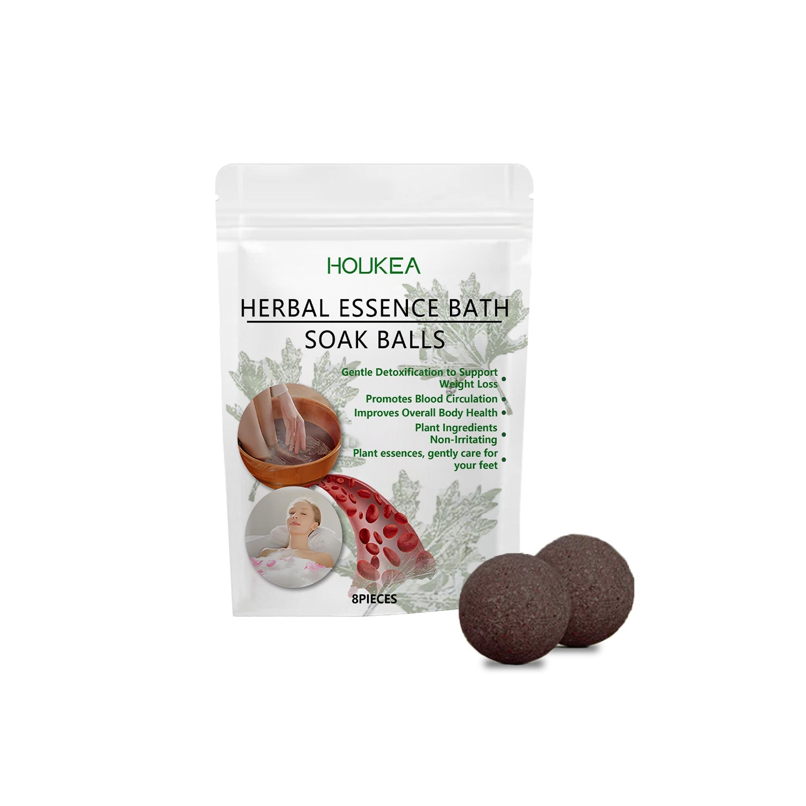 Herbal Foot Bath Ball Herbal Ingredients Relieve Leg Discomfort Firming And Soothing Leg Treatments - Korvel