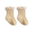 Korean Style Baby Socks with Floral Lace