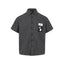 T-shirt à manches courtes Grid Graffiti Sticker pour hommes et femmes