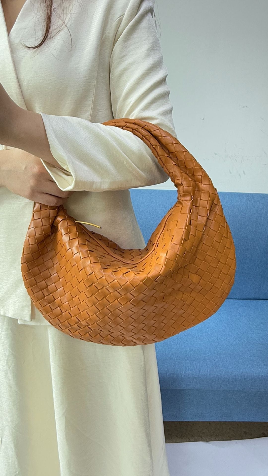 Premium Large Women's Woven Shopper Bag