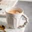 350MLCreative personality mug breakfast cereal milk cute ceramic cup daily household large-capacity insulated coffee oatmeal cup - Korvel