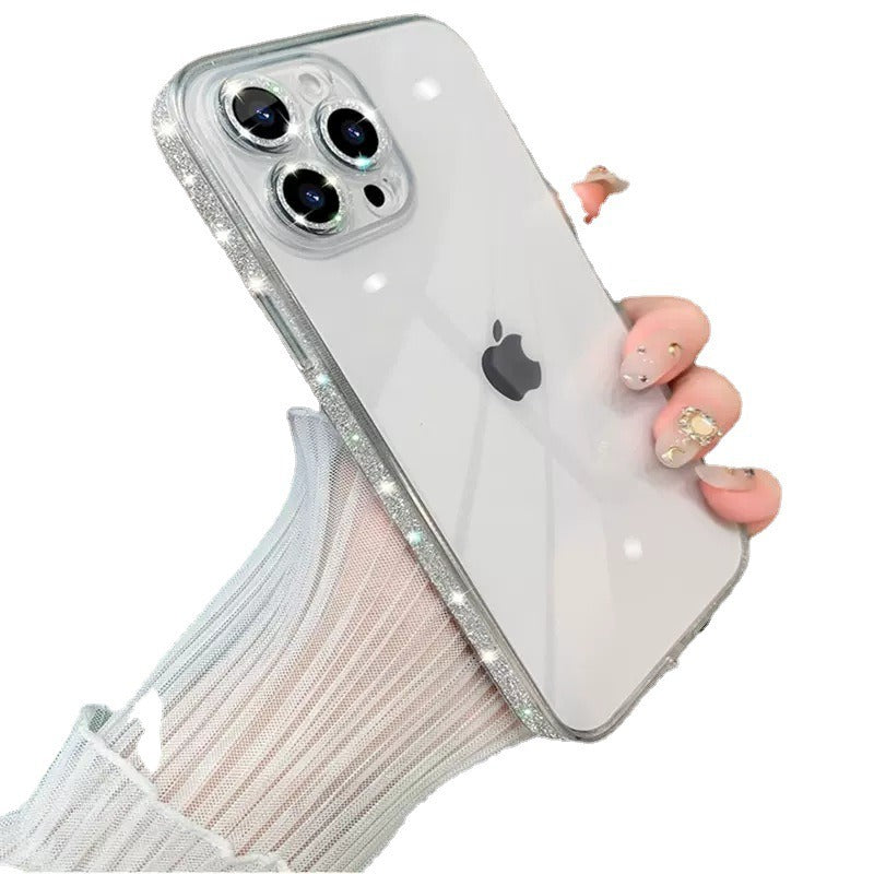 Sparkling Pink Border Phone Case for Apple 14 Pro Max