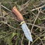 Premium 10" Damascus Steel Hunting Knife with Elegant Rosewood Handle & Leather Sheath - Korvel