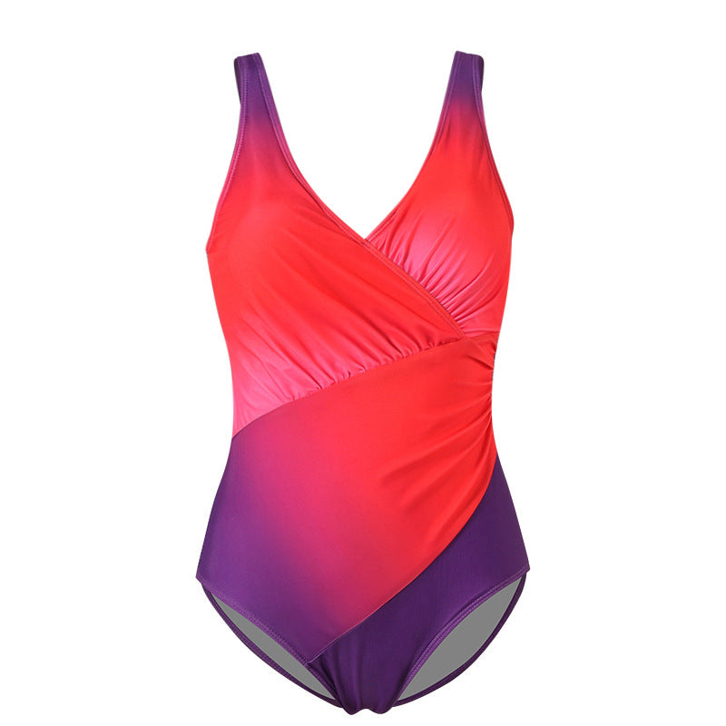 Swimsuit bikini rainbow gradient one-piece swimsuit - Korvel