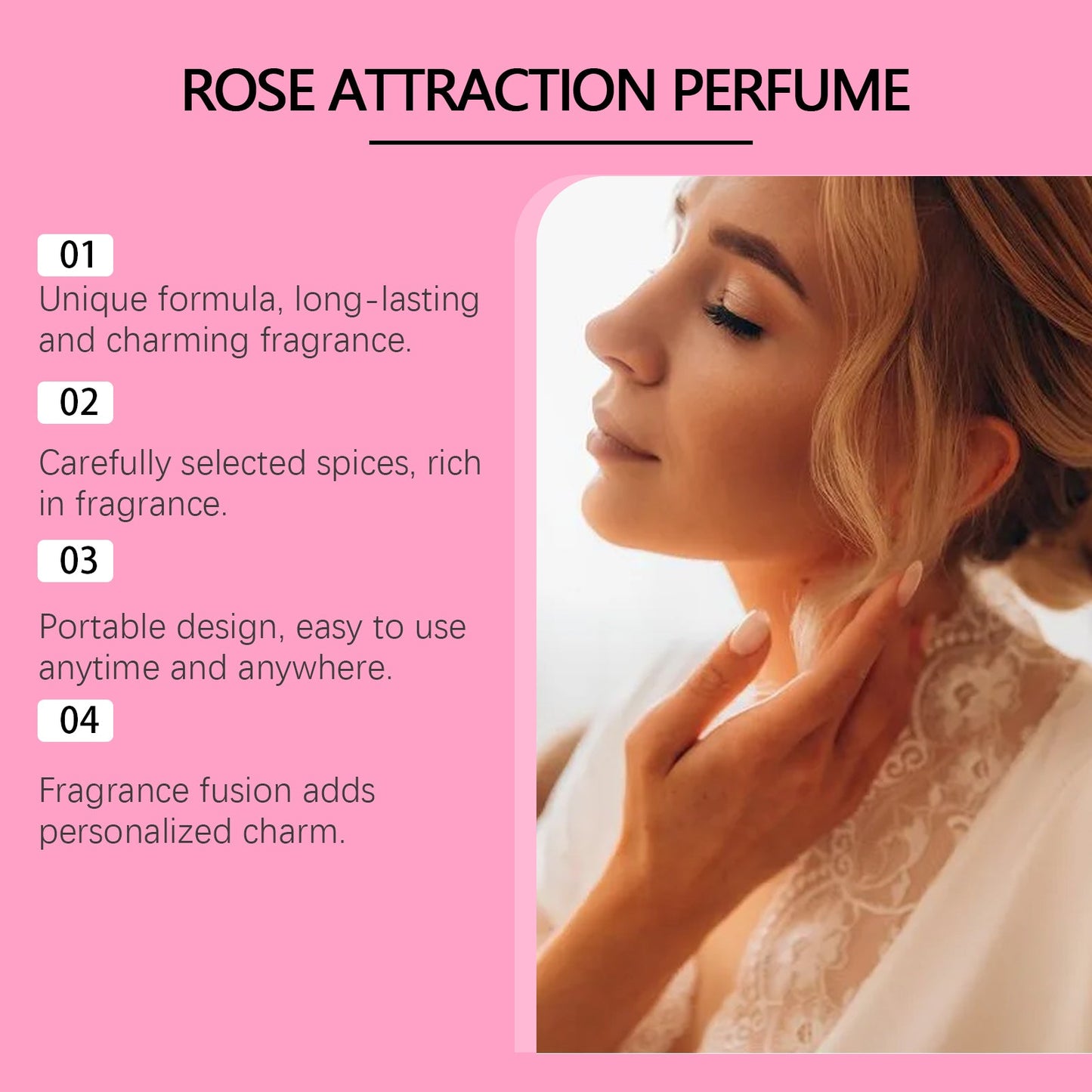 Eau de Parfum Rose Light - Parfum frais et élégant pour femmes