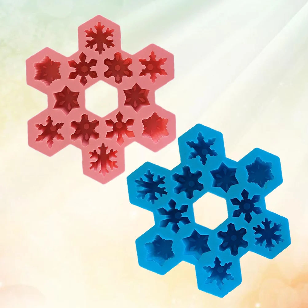Moldes de Silicona en Forma de Copo de Nieve para Navidad