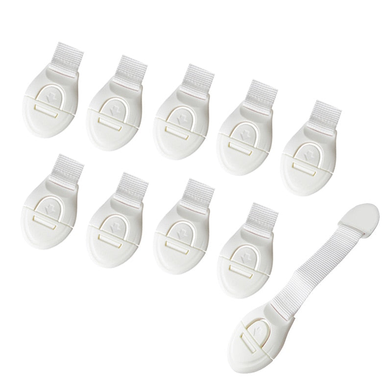 10Pcs/Lot Child Lock Protection Of Children Locking Doors For Children's Safety Kids Safety Plastic Protection Safety Lock - Korvel