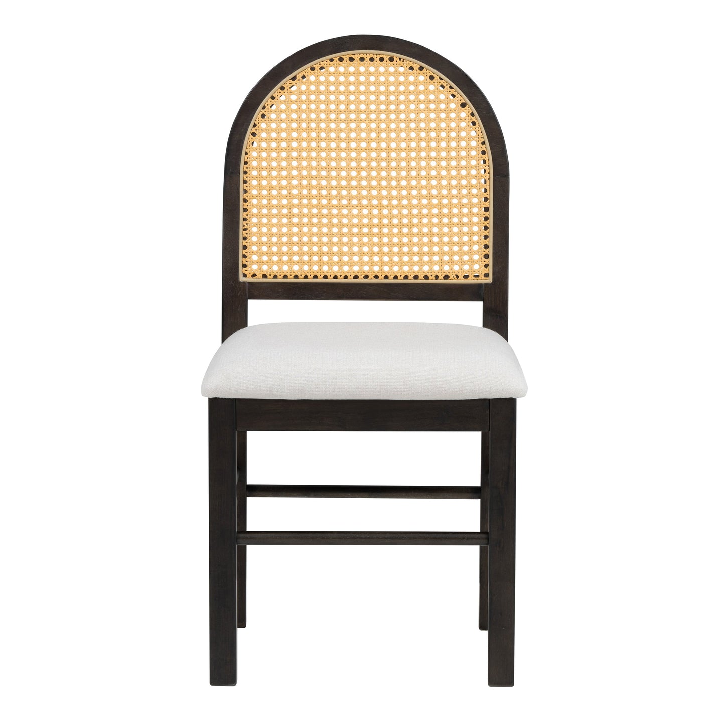 TREXM 5-Piece Retro Dining Set with Expandable Table & Chairs