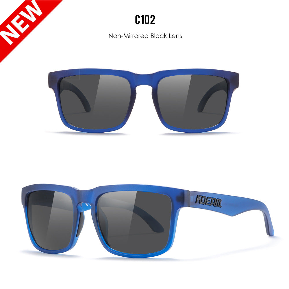 Classic polarized sunglasses for men and women ultra light driving glasses colorful real film sunglasses - Korvel