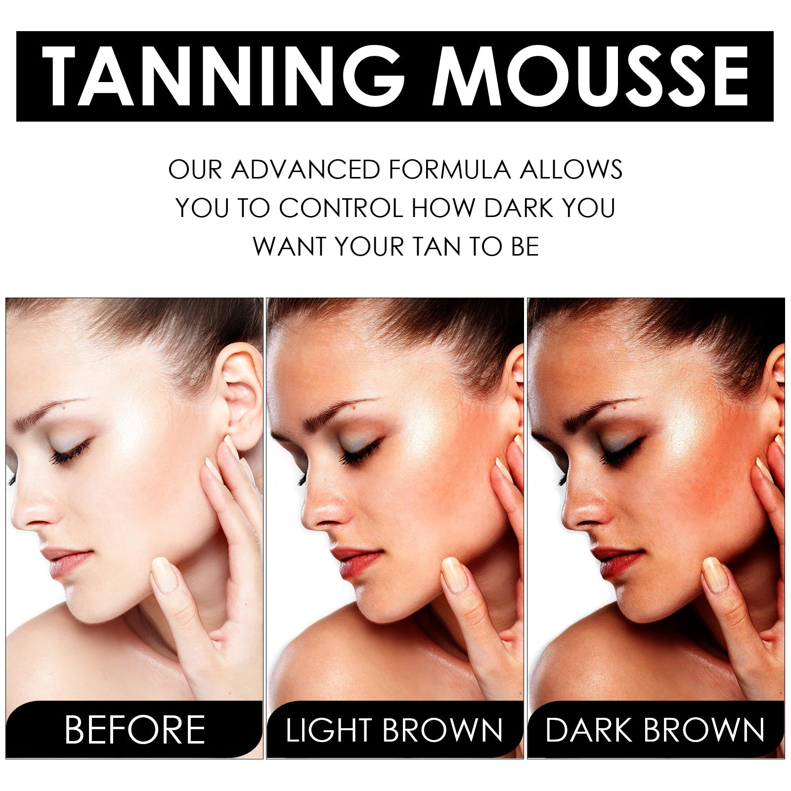 For Black Mousse, Summer Self-Tanning For Tanning Wheat Tan For Moisturizing Black Skin Mousse - Korvel