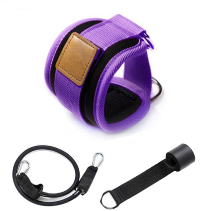 Resistance Bands with Ankle Straps Cuff with Cable for Attachment Booty Butt Thigh Leg Pulley Strap Lifting Fitness Exercise - Korvel