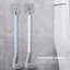 Brosse de Toilette en Silicone Premium avec Long Manche