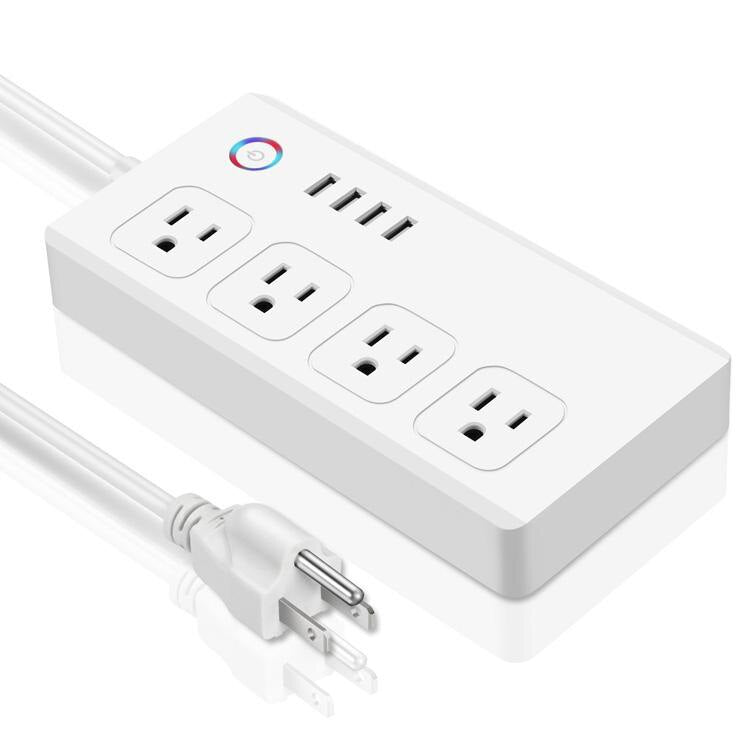 Smart Power Strip with USB Ports and Individual Control