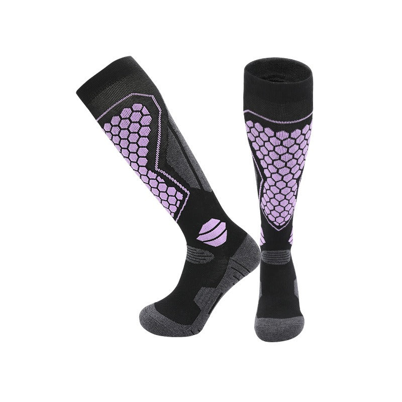 Outdoor Warm Snow Socks Merino Wool Socks Long Tube Thick Foot Warming Skiing Socks Towel Bottom Thick Socks - Korvel