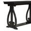 48-Inch Rustic Vintage Console Table --- Farmhouse Style Entryway Table with Open Shelf and Sturdy Construction (Black) - Korvel