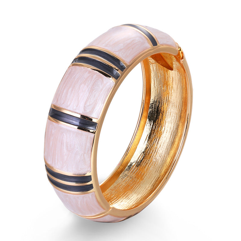 Pulsera de Nudo de Bambú de Doble Color con Aceite de Goteo de Moda Retro