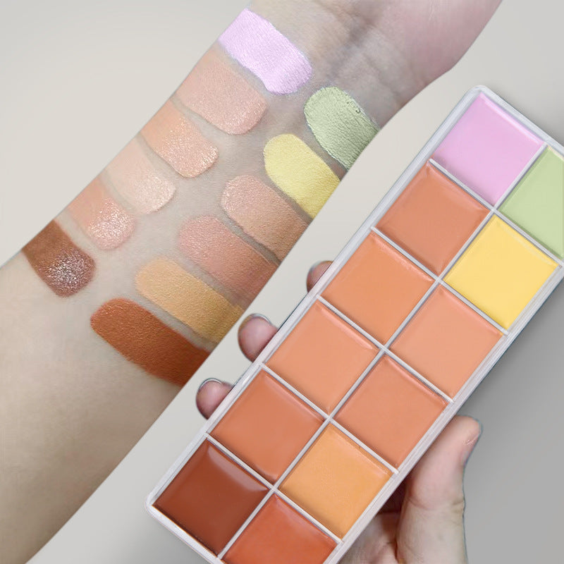 Fit Colors 12 Color Concealer Natural Moisturizing Long Lasting Concealer 3D Concealer - Korvel