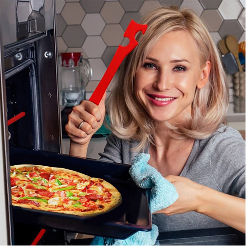 Oven baking tray tool kitchen multifunctional push-pull rod non scalding hand push-pull device - Korvel
