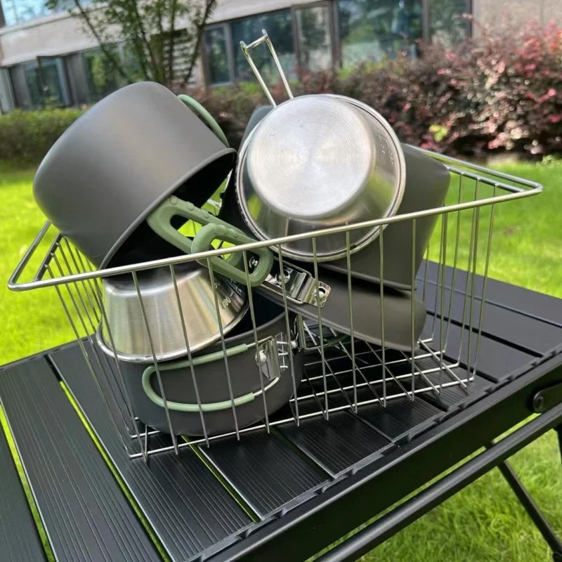 IGT Stainless Steel Folding Basket for Versatile Storage