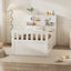 Cama plataforma tamaño twin Captain con almacenamiento en blanco