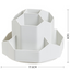 Large capacity rotatable pen holder plastic storage box rotating desktop stationery multifunctional office - Korvel