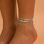 Personalized Punk Chain Anklet Set - Stylish Foot Jewelry