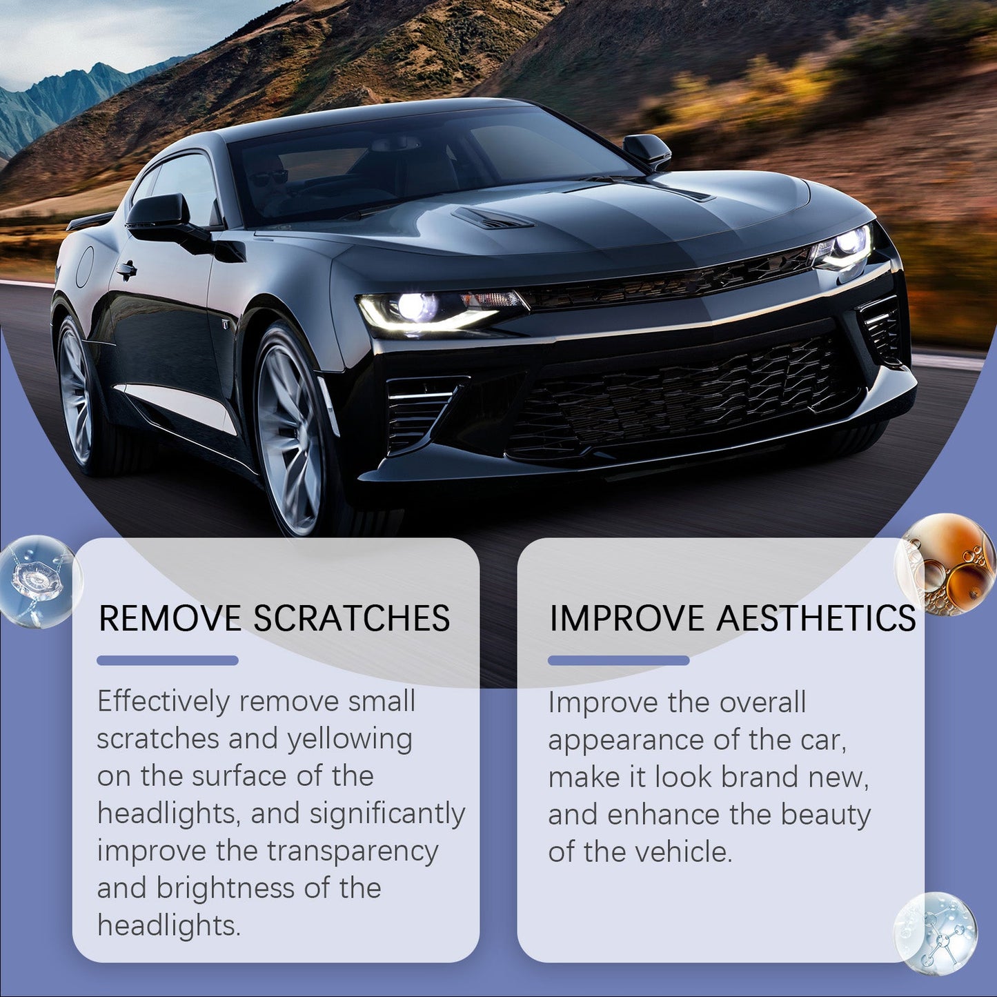 Premium Car Headlight Repair Fluid for Enhanced Clarity