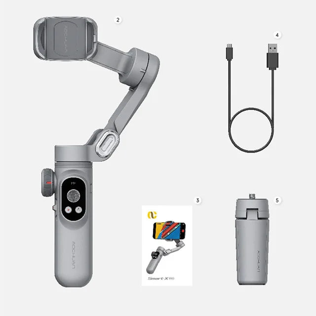 XPro mobile phone three-axis anti shake stabilizer Tiktok short video VLOG shooting handheld PTZ live broadcast support - Korvel