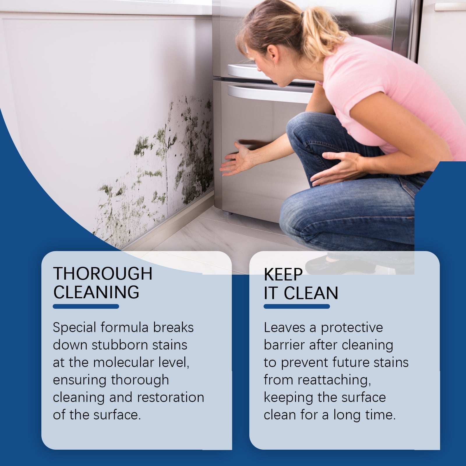 Anti-Mildew Foam Cleaning Spray Room Wall Odor Moisture Mildew Multi-Effect Anti-Mildew Cleaner - Korvel