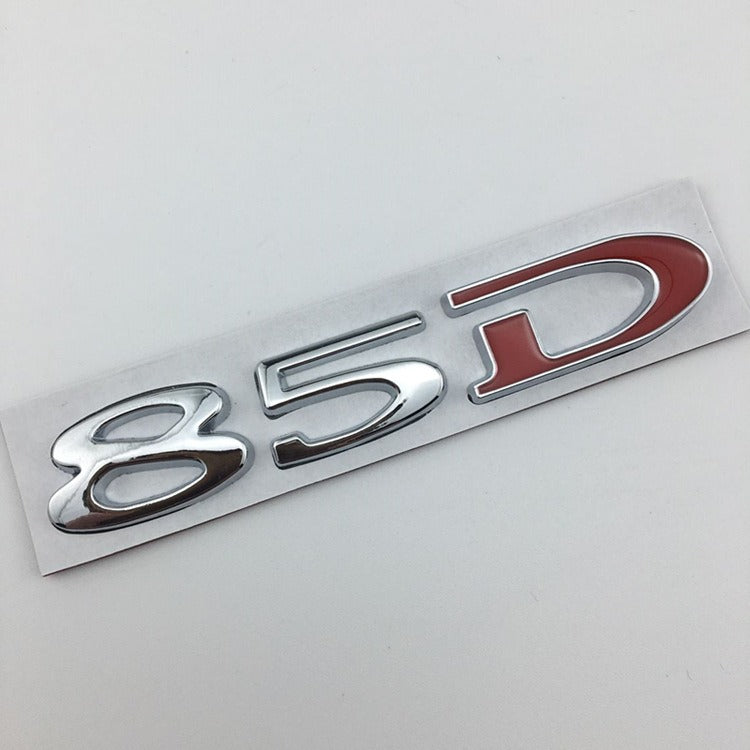 Premium Metal Tail Label Sticker for Tesla Models