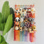 Simple decoration of shelves for children's rooms book ornaments wooden sticks 3-layer plush Bohemian toy storage net bag - Korvel