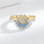 Anillo Plegable Elegante de Sol y Luna para Mujeres