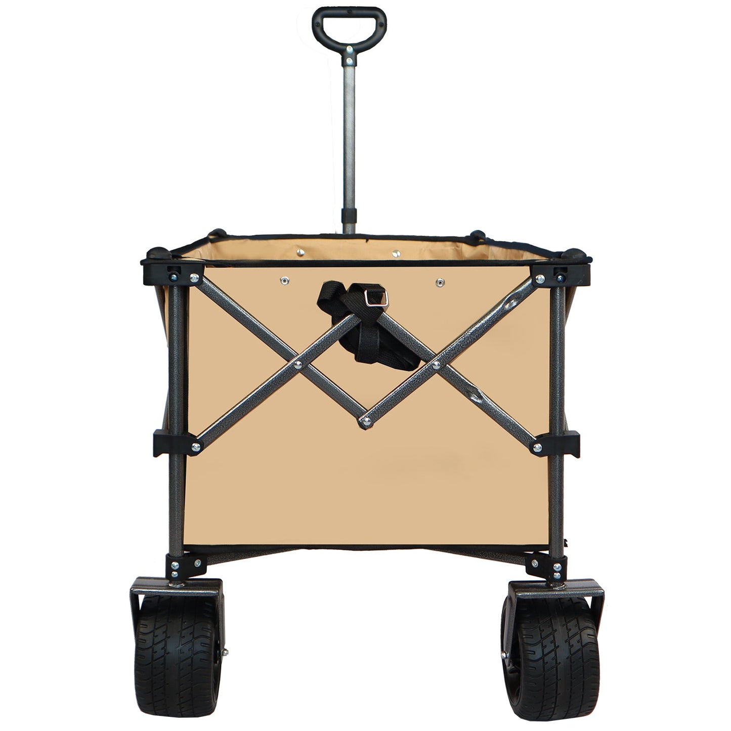 Collapsible Folding Wagon Push Pull Foldable Beach Wagon Cart - Korvel