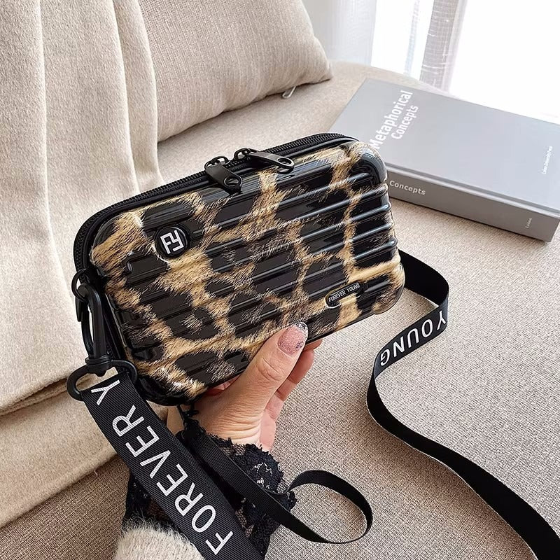 PC hard shell toiletry bag 7-inch shoulder crossbody bag hand storage bag suitcase small bag - Korvel