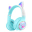Luminous Cat Ears Bluetooth Over-Ear Headphones